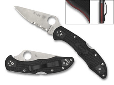 Spyderco Knives 'Thin Red Line' Delica 4 Stainless C11FPSBKRD Pocket Knife picture