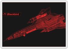 Lockheed SR-71 Blackbird_blueprints_minimalism_simple background_red_engineering picture