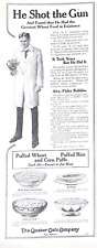 1919 He Shot The Gun Quaker Oats Company Vintage Print Ad Collier's  picture