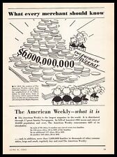 1933 American Weekly Magazine Customer Demographics Dealer Info Vintage Print Ad picture