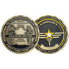 US Army Challenge Coin Call on Me Brother BroFist Soldier Honor Gift Collectible picture