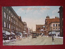 US / MASSACHUSETTS / FALL RIVER - NORTH MAIN STREET / +TRAM / 1910 picture