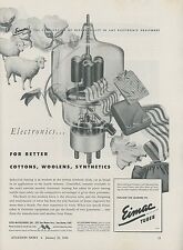 1946 Eimac Electronic Vacuum Tubes Ad Vintage Electron Tube Engineering picture