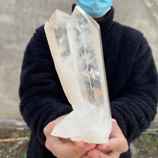 1.69lb Large Natural Clear White Quartz Crystal Cluster Rough Healing Specimen picture