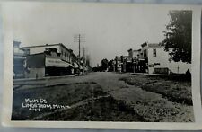 1912 Main Street Lindstrom Minnesota Real Photo Postcard picture