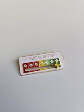 My Social Battery Lapel Pin Movable * picture