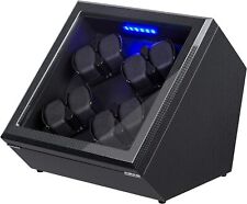 JINS&VICO Watch Winder, [Newly Upgraded] Piano Finish Carbon Fiber Exterior and  picture