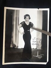 VTG 1930s Actress Estelle Taylor ? Signed Murray Korman Photo Glamour Fashion picture