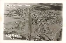 Aerial View of Glasgow Montana MT c1950 Real Photo RPPC picture