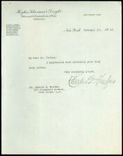 1930 CHARLES EVANS HUGHES SR. Signed Letterhead, US CHIEF JUSTICE, SECY of STATE picture