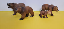 SCHLEICH PAPO Lot of 4 BEAR North American & PYRENEESE BEAR Forest Animal Figure picture