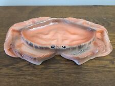Vintage Alaska Originals By Claudia Ceramic Crab Shape Tray Plate Platter Dish  picture