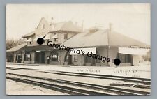 RPPC UP Union Pacific Railroad Station LAS VEGAS NV Nevada Real Photo Postcard picture