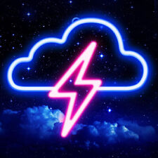 Cloud Lightning Neon Sign LED Night Light USB Party Bedroom Art Wall Decor Gift picture