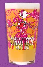 2x Rare Beavertown Lunar Haze Pint Glasses Brand New Craft Beer  Pub Man Cave  picture