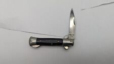 Vintage Stilleto Style Small Mini black Pocket Knife Lock-back Japan picture