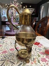 Princess House Carafe And Copper Warming Stand picture