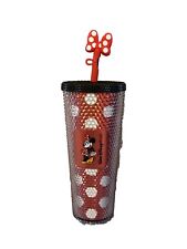 NEW Disney Parks 2024 Minnie Mouse Rock The Dots Tumbler Cup Starbucks NEW toppe picture