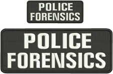Police Forensics embroidery patch 4x10 and 2x5 hook picture