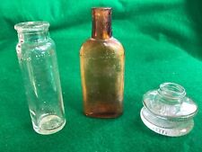 3 vtg Bottles: Iron Nuxated, Hance Bros., clear bottle top (?) picture