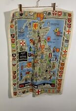 Vintage Towel Tapestry Irish Linen Royal Britain New picture