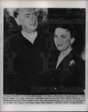 1954 Press Photo Ambassador William O'Dwyer with Singer Ella Logan - nee07271 picture