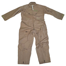 New USAF Military CWU-27/P Flyers Coveralls Flight Suit Desert Tan Size 44S picture