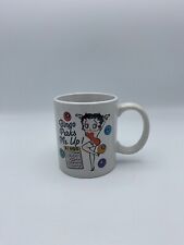 Bingo Perk Me Up Betty Boop Footed Ceramic Coffee Tea Mug Cup 2006 picture