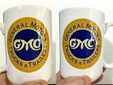 Vintage General Motors GMC Trucks & Trailers Emblem Badge Logo LARGE 15 oz. MUG picture