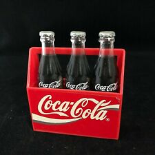 Coca-Cola Three Bottles Magnets and Bottle Holder - 1993 picture