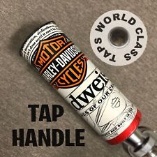 nice 4in stubby BUDWEISER HARLEY DAVIDSON limited can BEER TAP HANDLE marker picture