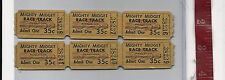Vintage lot Mighty Midget Race Track tickets Marian Indiana picture
