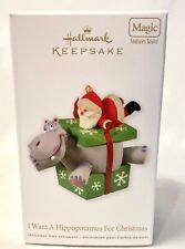 Hallmark Keepsake 2012 “I WANT A HIPPOPOTAMUS FOR CHRISTMAS” Ornament In Box picture