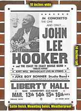 Metal Sign - 1975 John Lee Hooker in Houston- 10x14 inches picture