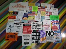 Vtg 1990s gay lesbian interest Flyer or sticker - AIDS, raves, benefits, Bush picture