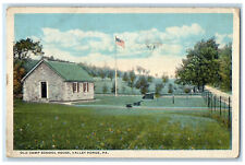 1919 Old Camp School House, Valley Forge Pennsylvania PA Antique Postcard picture