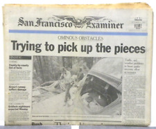 SF Examiner Loma Prieta Earthquake TRYING TO PICK UP THE PIECES October 21, 1989 picture