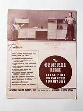 The General Line Clear Pine Unpainted Furniture  Add Booklet 1950-60s picture