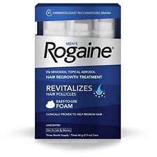 Men's ROGAINE 5% Minoxidil Unscented Foam Hair Regrowth Treatment exp 2/2024 picture