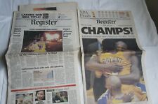 Kobe Shaq Lakers The OC Register NBA Final Vintage Newspaper June 15, 2000 picture