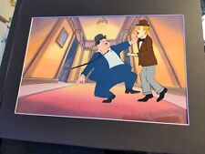 LAUREL AND HARDY animation cel background production art vintage cartoons  I1  picture