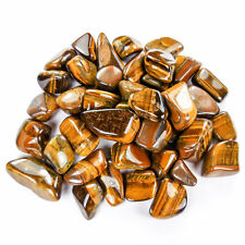 Tigers Eye (3 Pcs) Tumbled Gemstone - Natural Stone Golden Display picture