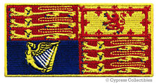 QUEEN ELIZABETH II FLAG PATCH iron-on ROYAL STANDARD BRITISH ROYAL KING CHARLES picture