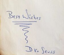 dr seuss autograph from 1957 first edition Just cover page with signature picture