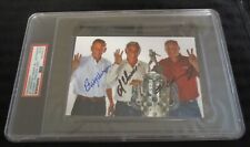 Al Unser, Bobby Unser & Al Unser Jr. signed autographed psa slabbed           picture