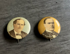 ORIGINAL* William Jennings Bryan / William McKinley Pinback LOT picture