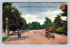 Pittsburgh PA-Pennsylvania, Beechwood Boulevard, Park, Vintage c1910 Postcard picture