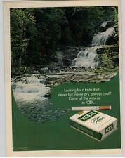 1971 Kool Filter Kings Cigarettes Vintage Print Ad Waterfall Mountain Forest Pic picture