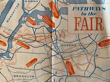Vintage 1964 Paper  Souvenir Placemat New York World’s Fair Pathways Map picture