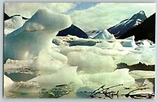 Postcard Ice-Cube effect Portage Glacier near Anchorage Alaska  Icebergs picture